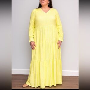 Yellow Floral Maxi Dress